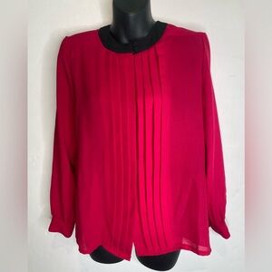 Peter & Ashley Vintage Red Blouse top – Size 8
